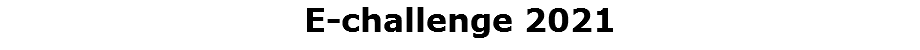 E-challenge 2021